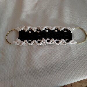 Handmade macrame towel holder